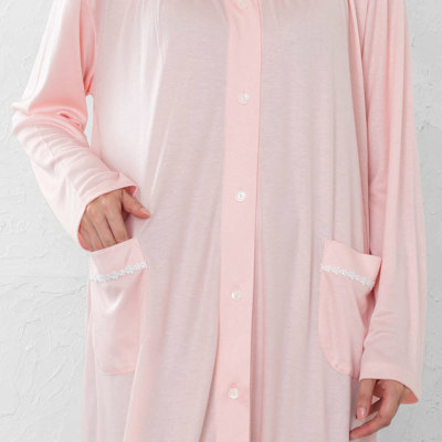 【新品未使用】さえら 淡いピンク 長袖ルームウェア 新品未使用】さえら 淡いピンク 長袖ルームウェア