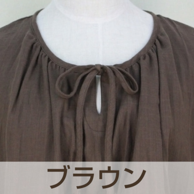 【新品未使用タグ付】パジャマ工房　半袖パジャマ　国産上質綿　二重ガーゼ　ココア 新品未使用タグ付】パジャマ工房 半袖パジャマ 国産上質綿 二重