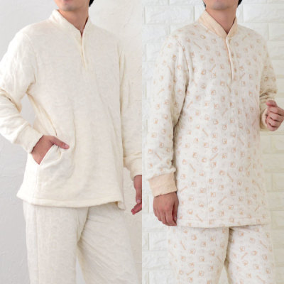 メンズ パジャマ 長袖 かぶり 衿付き [おくるみパジャマシリーズ